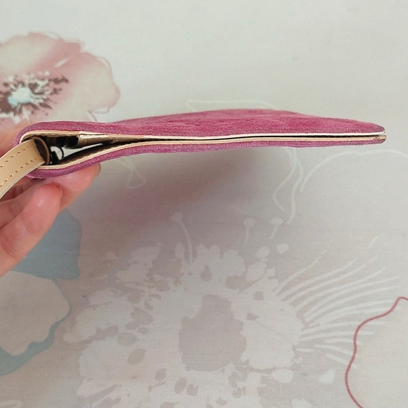 Vintage celine pink suede leather wallet - Picture 4 of 14